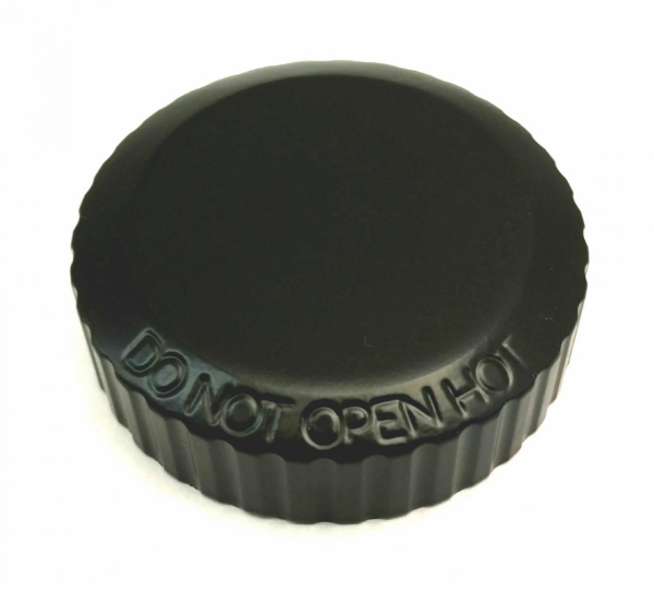 Coolant Reservoir Cap Cover Aluminum Satin Black Roto-fab