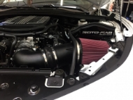 air intake oiled filter installed in car